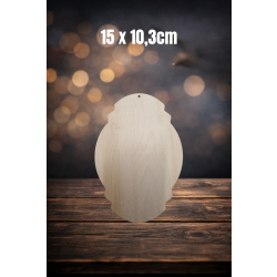 Tabliczka ozdobna 5 15cm z jednym otworem, tabliczka 15cm, sklejka 3mm
